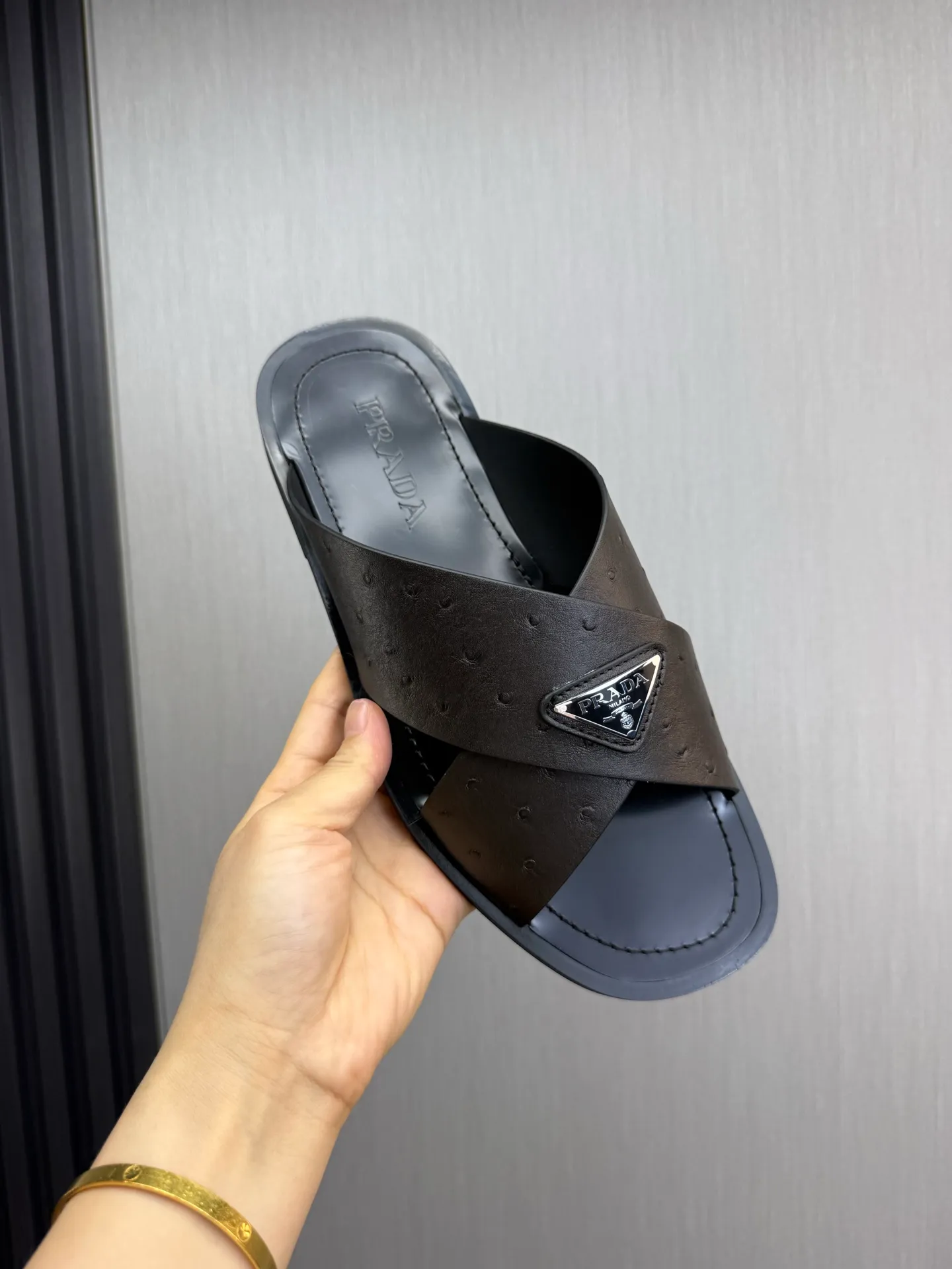 Factory price 340💰 ＰＲＡＤＡPrada - popular men's slippers hot sale 🔥 🩴Official website one to one production 38-45 sizes 45 46 🉑️Customized!